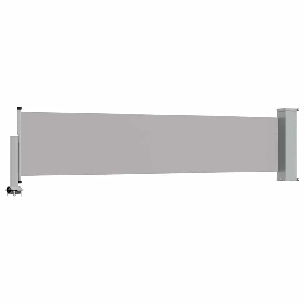 Patio Retractable Side Awning 60 x 300 cm Grey