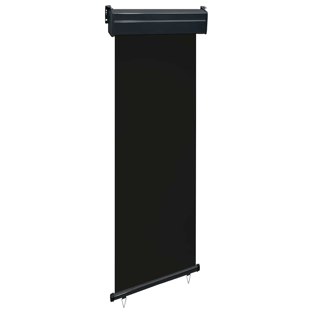 Balcony Side Awning 65 x 250 cm Black