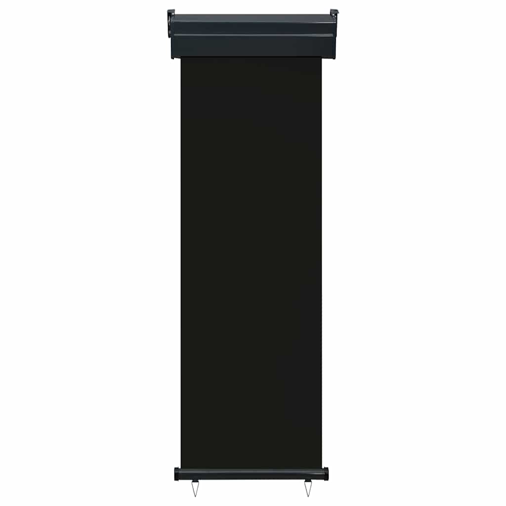Balcony Side Awning 65 x 250 cm Black