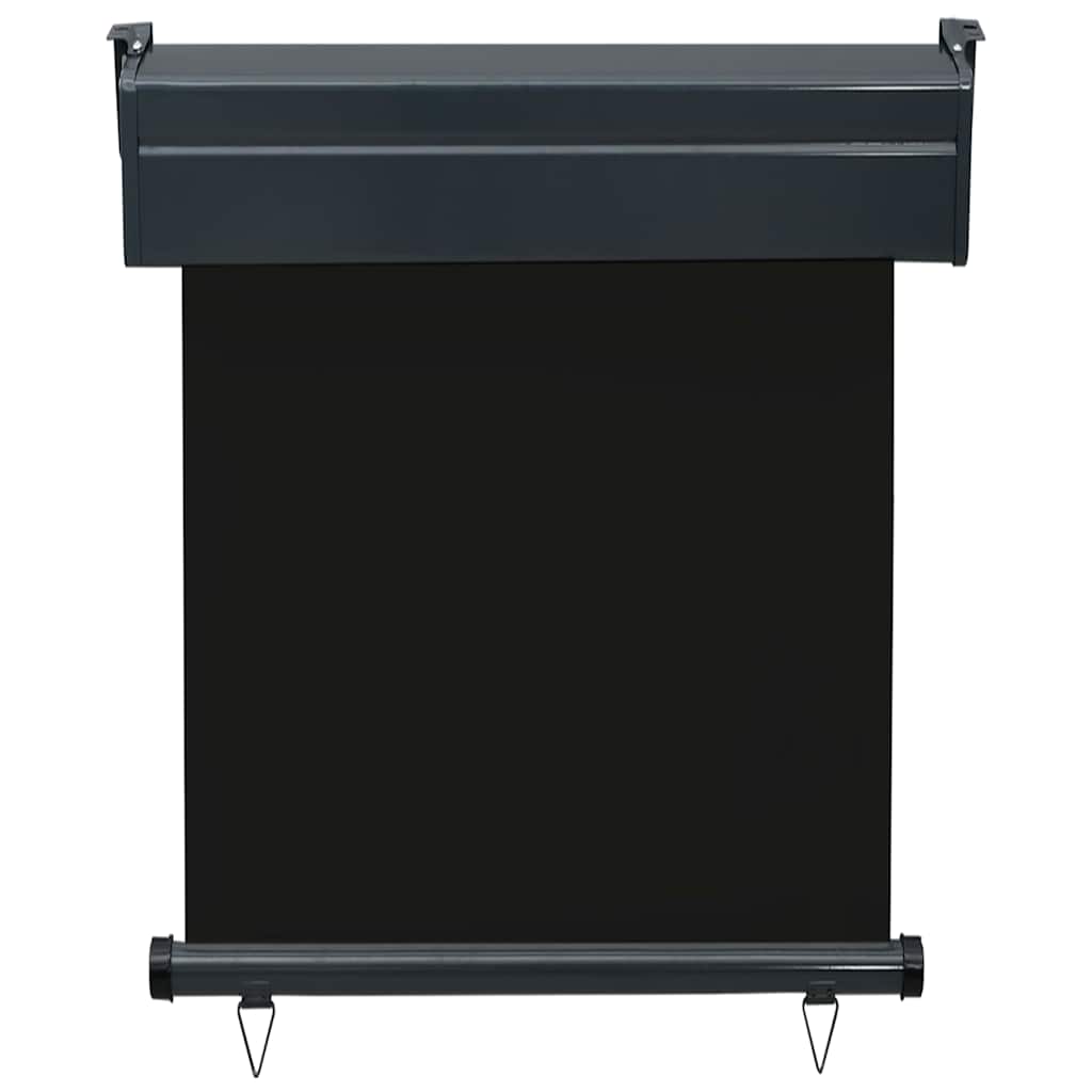 Balcony Side Awning 65 x 250 cm Black