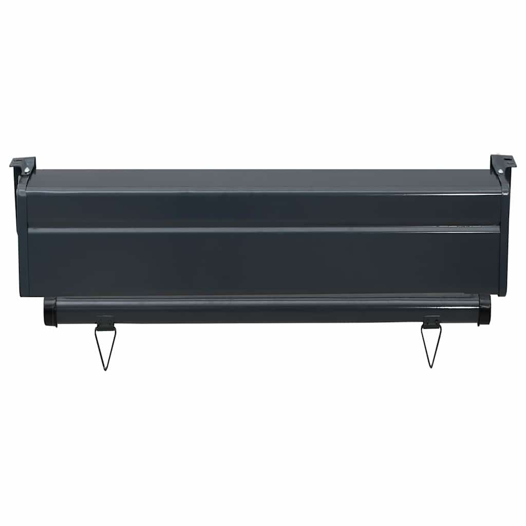 Balcony Side Awning 65 x 250 cm Black