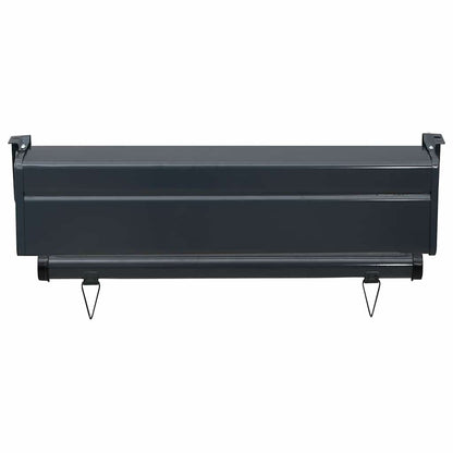 Balcony Side Awning 65 x 250 cm Black