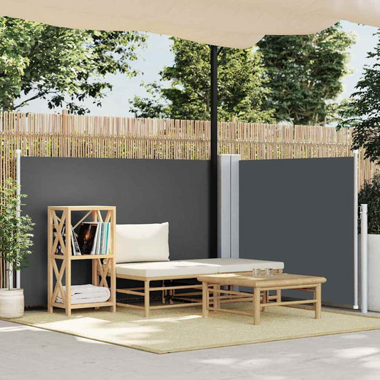 Retractable Side Awning Anthracite 100 x 600 cm – 220 x 1000 cm 100 x 600 cm