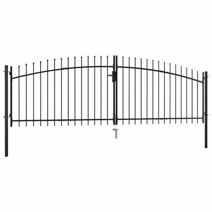 vidaXL Double Door Fence Gate "Woerden" with Spear Top 400x174.5 cm