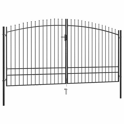 vidaXL Double Door Fence Gate "Woerden" with Spear Top 400x249,5 cm 1