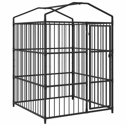 145760 vidaXL Outdoor Dog Kennel with Roof 150x150x210 cm 3