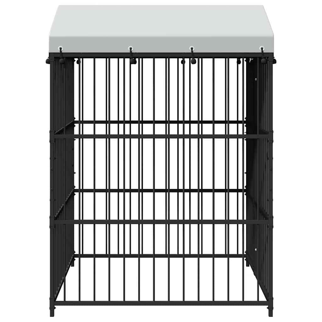 145760 vidaXL Outdoor Dog Kennel with Roof 150x150x210 cm 5