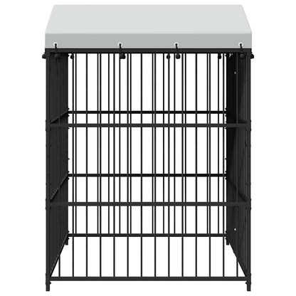 145760 vidaXL Outdoor Dog Kennel with Roof 150x150x210 cm 5