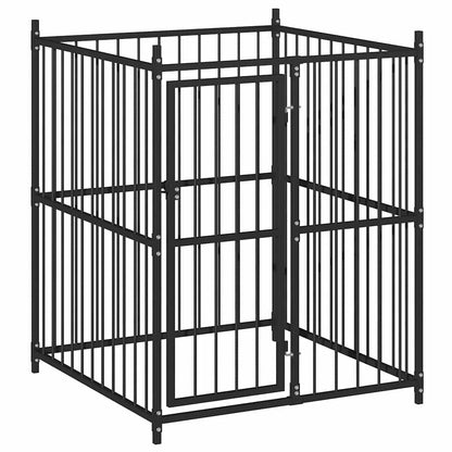145763 vidaXL Outdoor Dog Kennel 120x120x150 cm 2