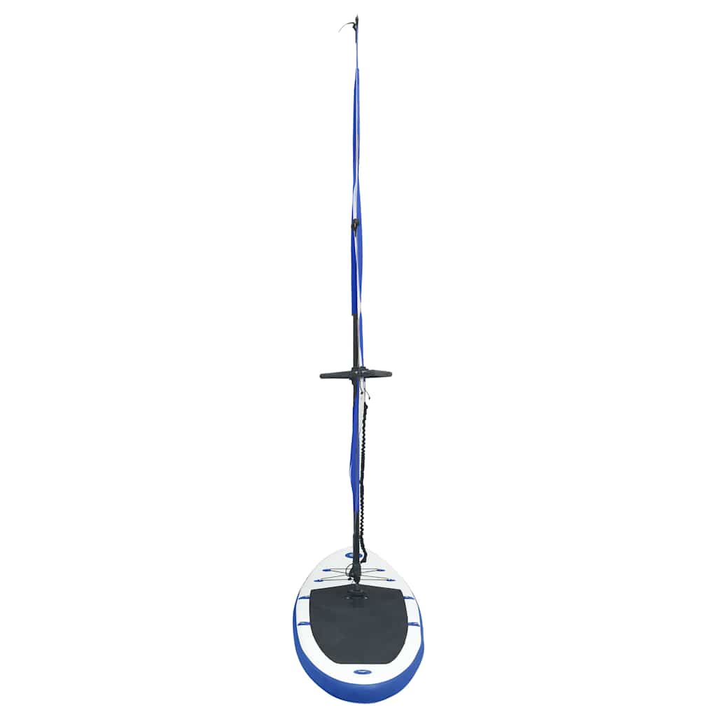 vidaXL Inflatable Stand Up Paddleboard with Sail Set Blue and White 5