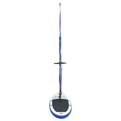 vidaXL Inflatable Stand Up Paddleboard with Sail Set Blue and White 5