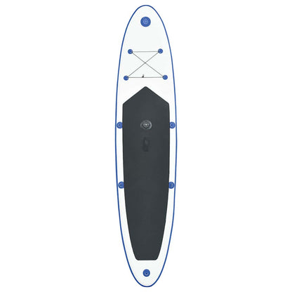 vidaXL Inflatable Stand Up Paddleboard with Sail Set Blue and White 6