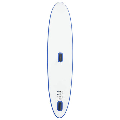 vidaXL Inflatable Stand Up Paddleboard with Sail Set Blue and White 4