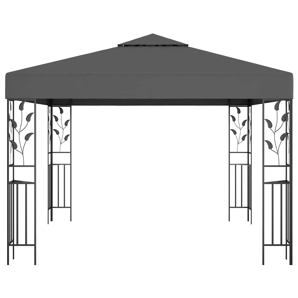 vidaXL Gazebo 3x3 m Anthracite 2