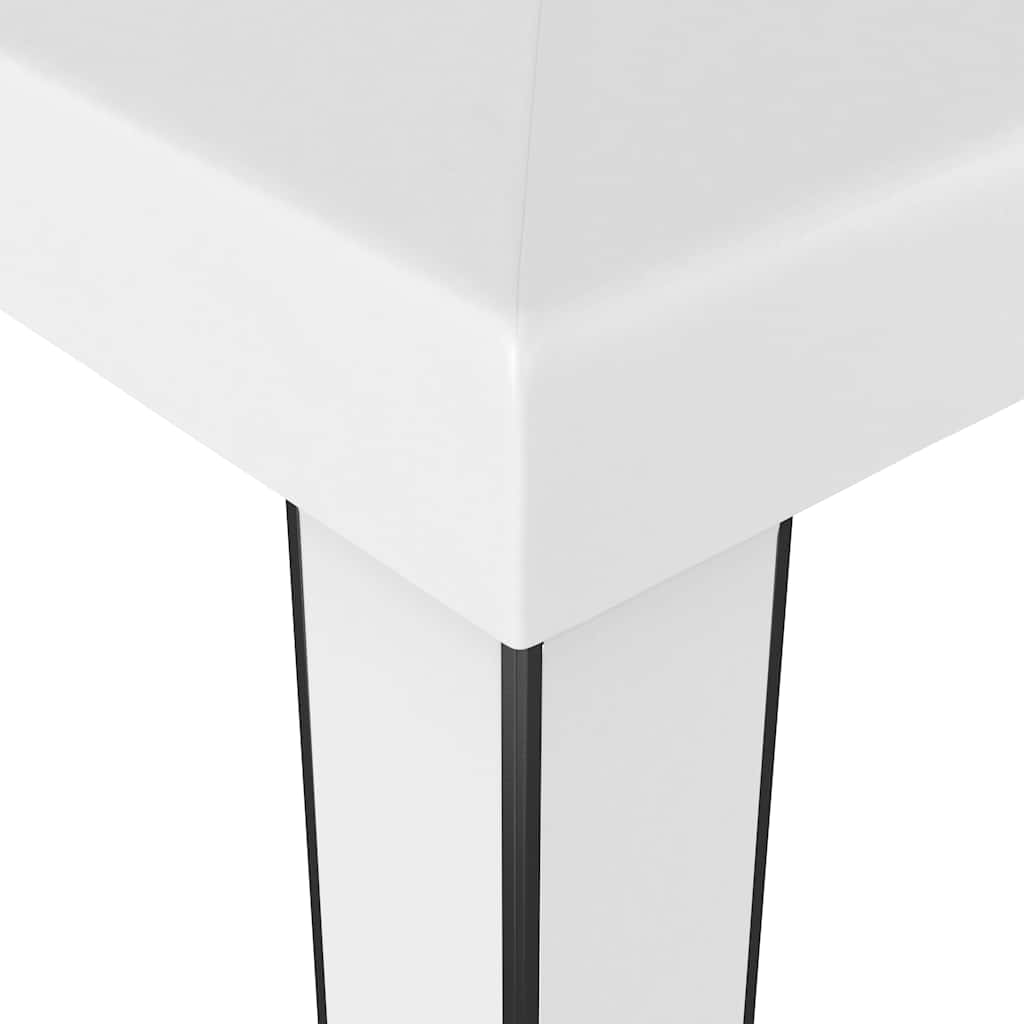 vidaXL Gazebo with Double Roof 3x3 m White 4