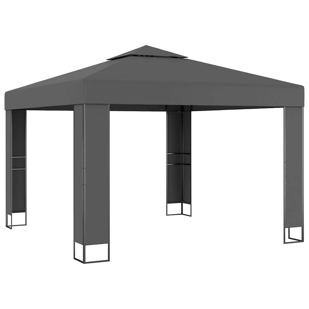 vidaXL Canopy | Anthracite | 100% Polyester with PA coating | 3x3m |  Durable 2