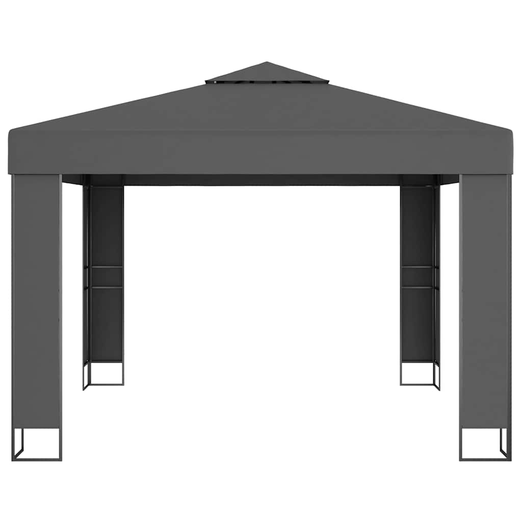vidaXL Canopy | Anthracite | 100% Polyester with PA coating | 3x3m |  Durable 3