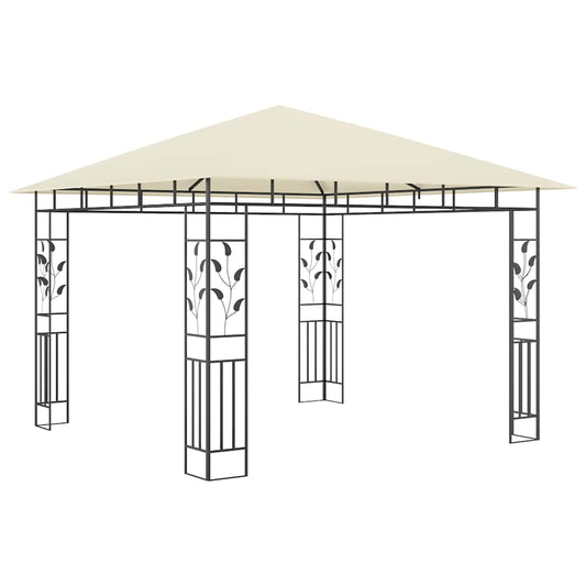 vidaXL Gazebo with Mosquito Net 3x3x2.73 m Cream 180 g/m² 2