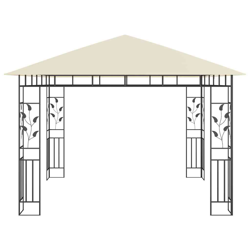 vidaXL Gazebo with Mosquito Net 3x3x2.73 m Cream 180 g/m² 3