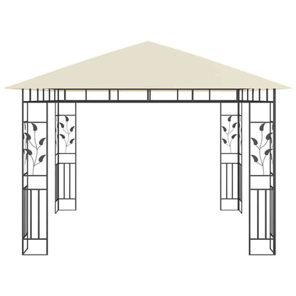 Gazebo with Mosquito Net 180 g/m² Cream 3 m