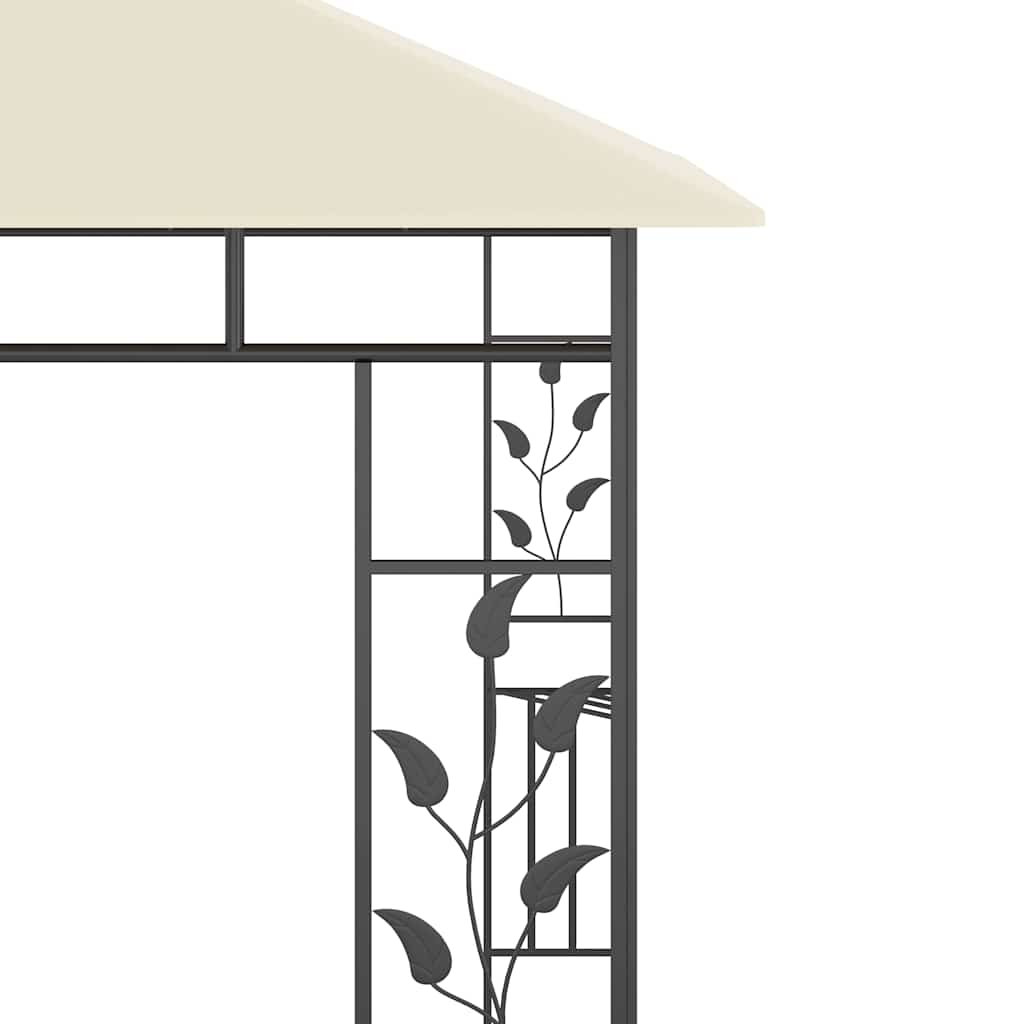 vidaXL Gazebo with Mosquito Net 3x3x2.73 m Cream 180 g/m² 5
