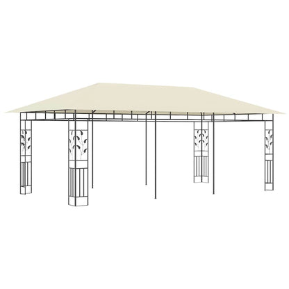 vidaXL Gazebo with Mosquito Net 6x3x2.73 m Cream 2
