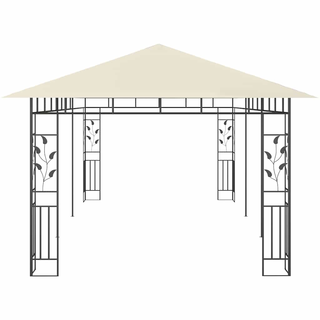 vidaXL Gazebo with Mosquito Net 6x3x2.73 m Cream 4