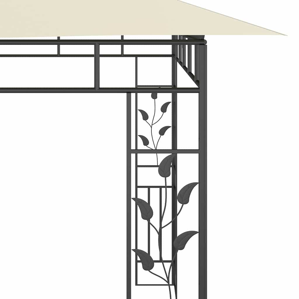 vidaXL Gazebo with Mosquito Net 6x3x2.73 m Cream 5