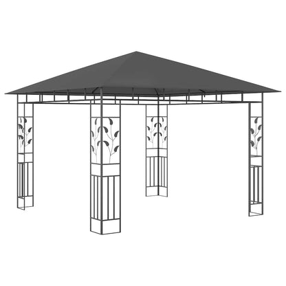 vidaXL Gazebo with Mosquito Net 3x3x2.73 m Anthracite 180 g/m² 2