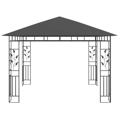 Gazebo with Mosquito Net 180 g/m² Anthracite 3 m