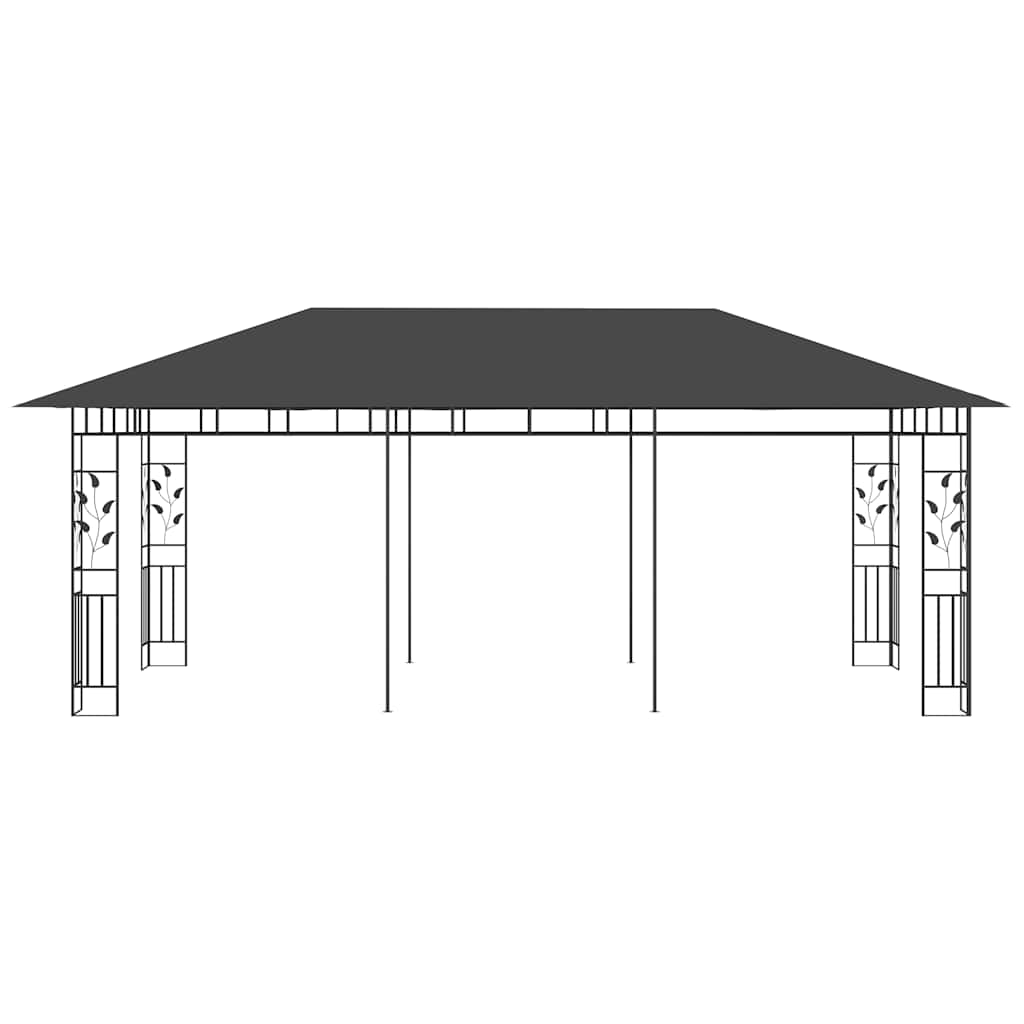 vidaXL Gazebo with Mosquito Net 6x3x2.73 m Anthracite 3
