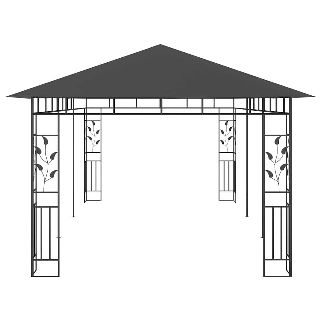 vidaXL Gazebo with Mosquito Net 6x3x2.73 m Anthracite 4