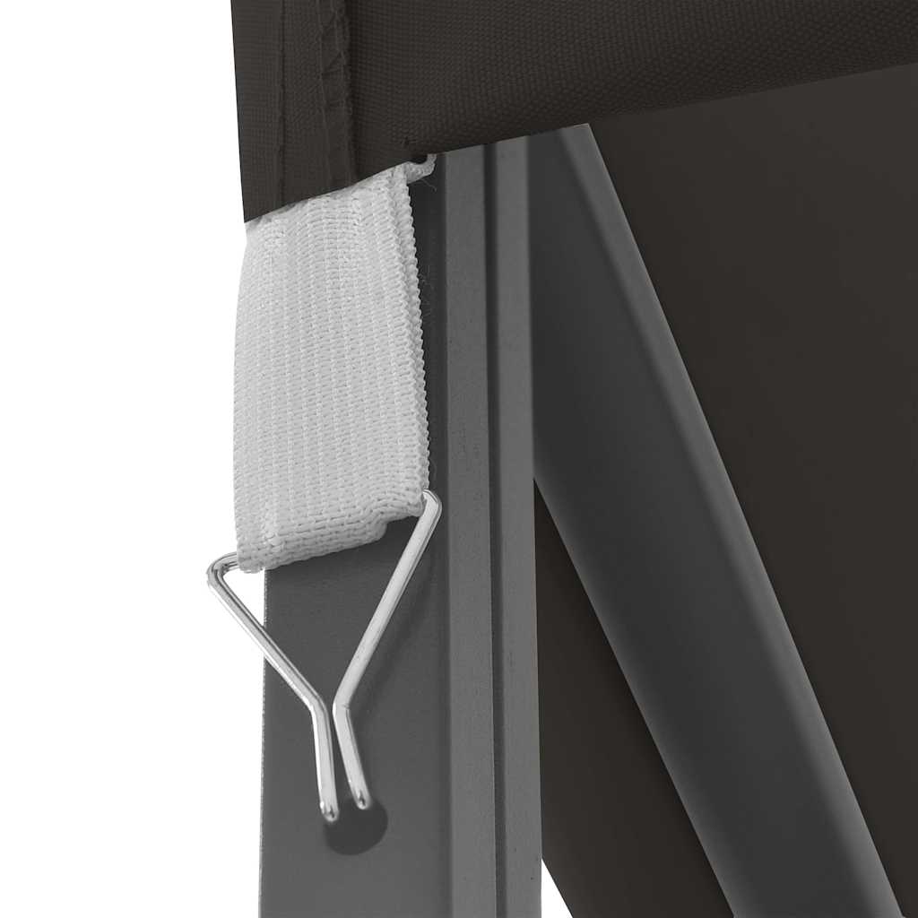 vidaXL Gazebo | Anthracite, Black | Polyester, Steel | 3x4 m | Decorative Inlays 6