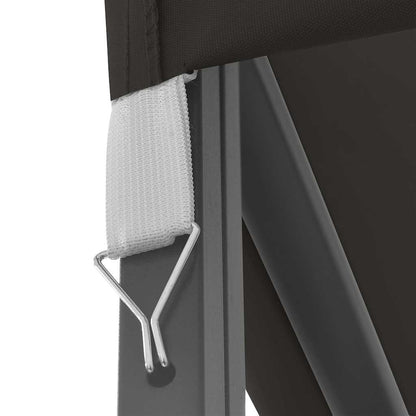 vidaXL Gazebo | Anthracite, Black | Polyester, Steel | 3x4 m | Decorative Inlays 6