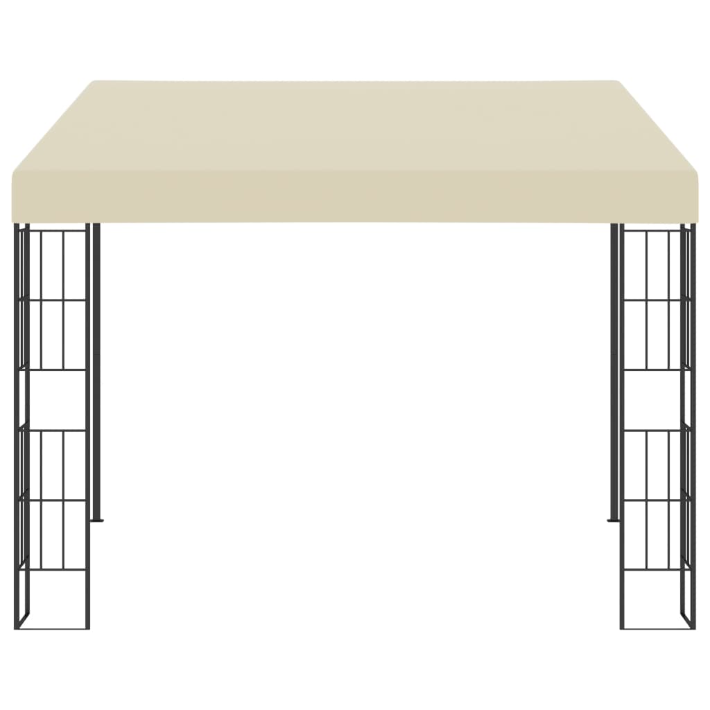 vidaXL Wall-mounted Gazebo 3x3 m Cream Fabric 2