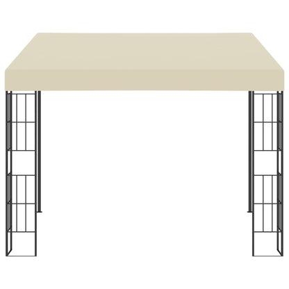 vidaXL Wall-mounted Gazebo 3x3 m Cream Fabric 2