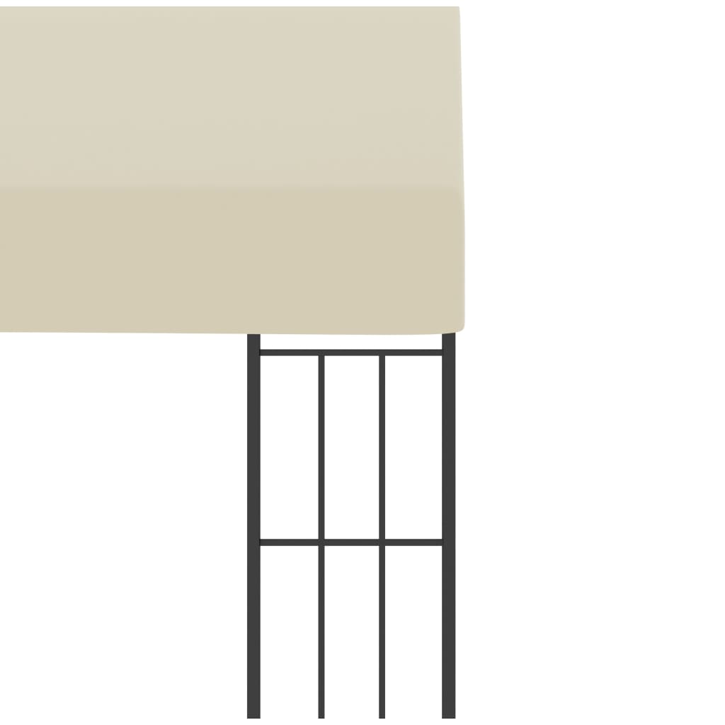 vidaXL Wall-mounted Gazebo 3x3 m Cream Fabric 5