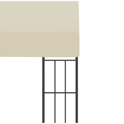 vidaXL Wall-mounted Gazebo 3x3 m Cream Fabric 5