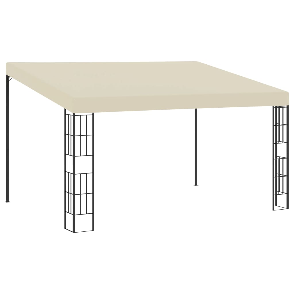 vidaXL Wall-mounted Gazebo 3x4 m Cream Fabric 1