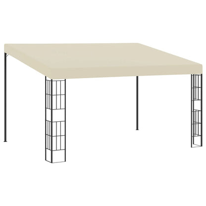 vidaXL Wall-mounted Gazebo 3x4 m Cream Fabric 1