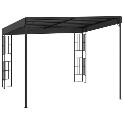vidaXL Wall-mounted Gazebo | Anthracite | Polyester, Steel | 3x3 Meters 4