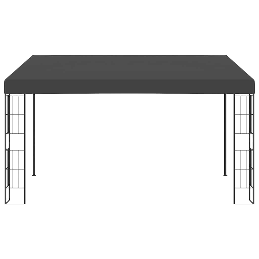 47991 vidaXL Wall-mounted Gazebo 3x4 m Anthracite Fabric 2