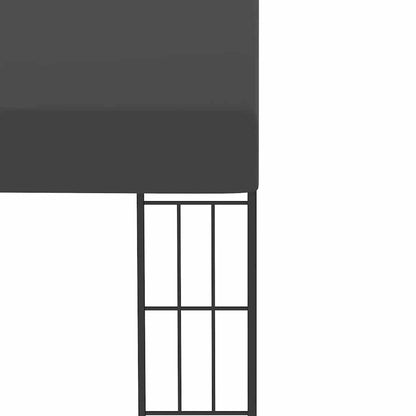 47991 vidaXL Wall-mounted Gazebo 3x4 m Anthracite Fabric 4