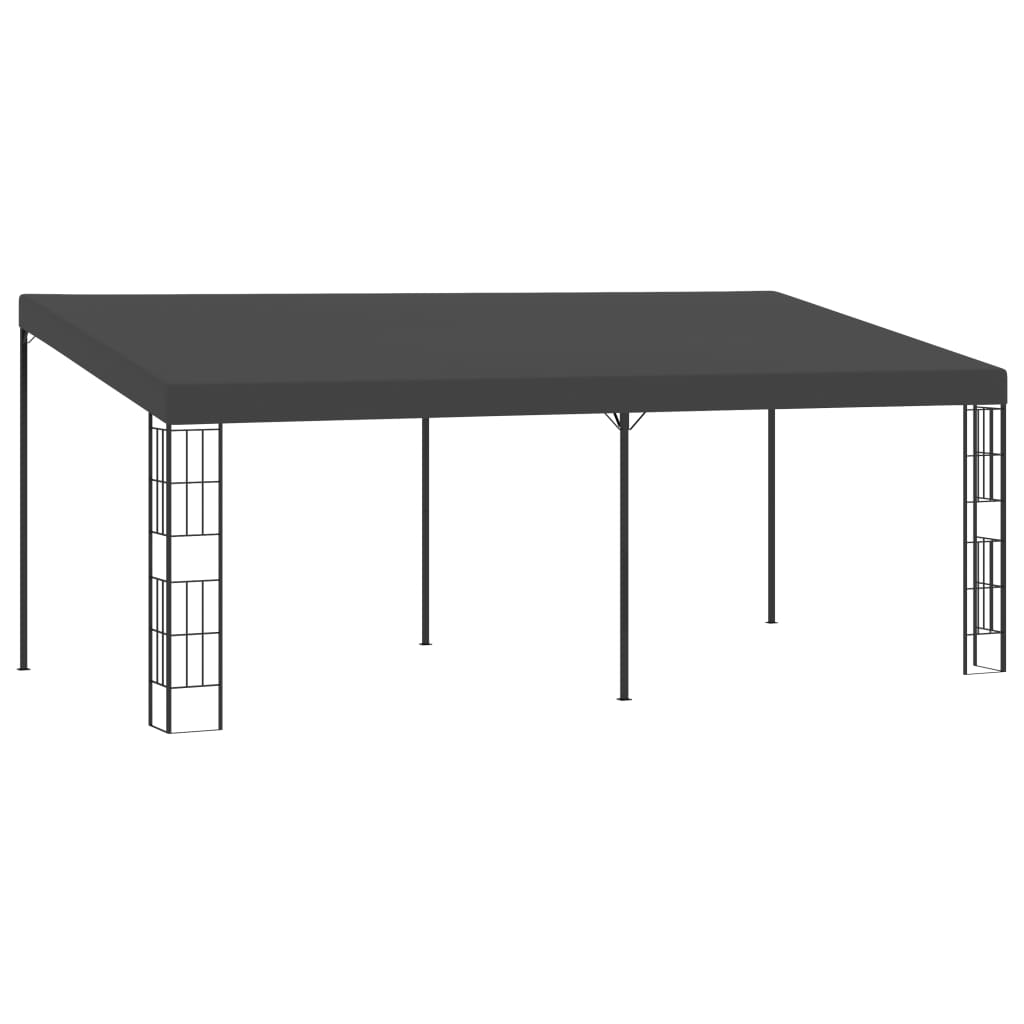 vidaXL Wall-mounted Gazebo 3x6 m Anthracite Fabric 1