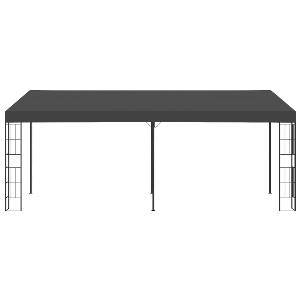vidaXL Wall-mounted Gazebo 3x6 m Anthracite Fabric 2