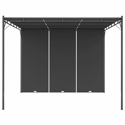 Garden Gazebo with Side Curtain 4x3x2,25 m Anthracite 3 x 3 x 2.25 m