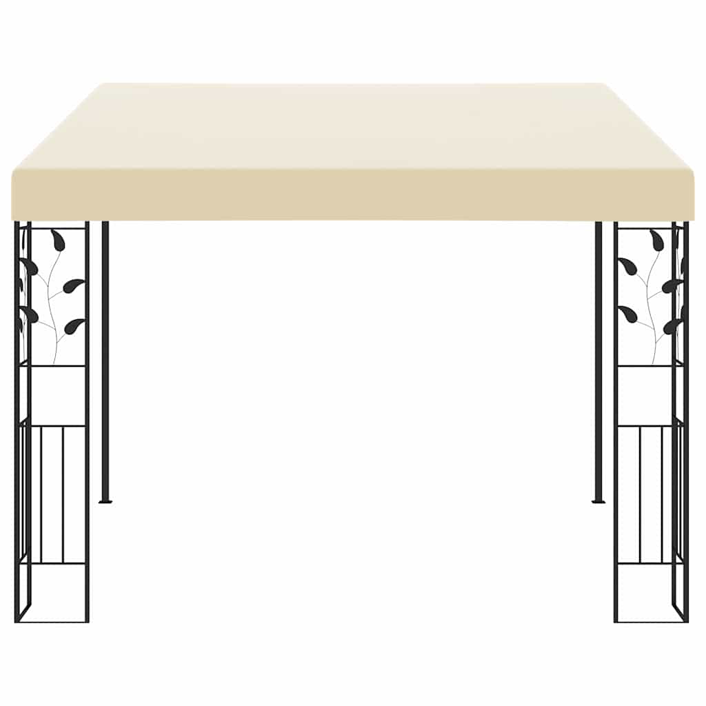 vidaXL Wall-mounted Gazebo 3x3x2.5 m Cream 2