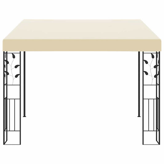 vidaXL Wall-mounted Gazebo 3x3x2.5 m Cream 2