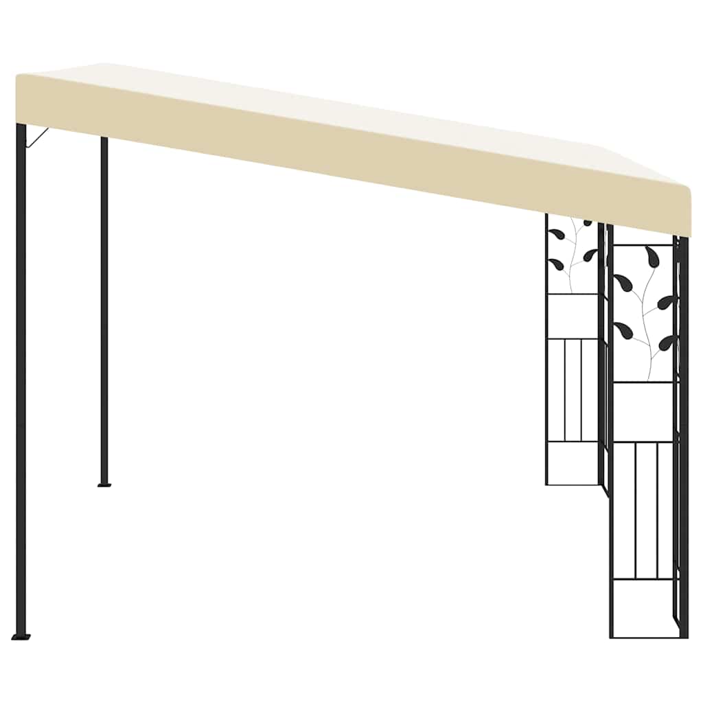 vidaXL Wall-mounted Gazebo 3x3x2.5 m Cream 4
