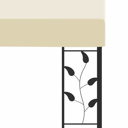 vidaXL Wall-mounted Gazebo 3x3x2.5 m Cream 5